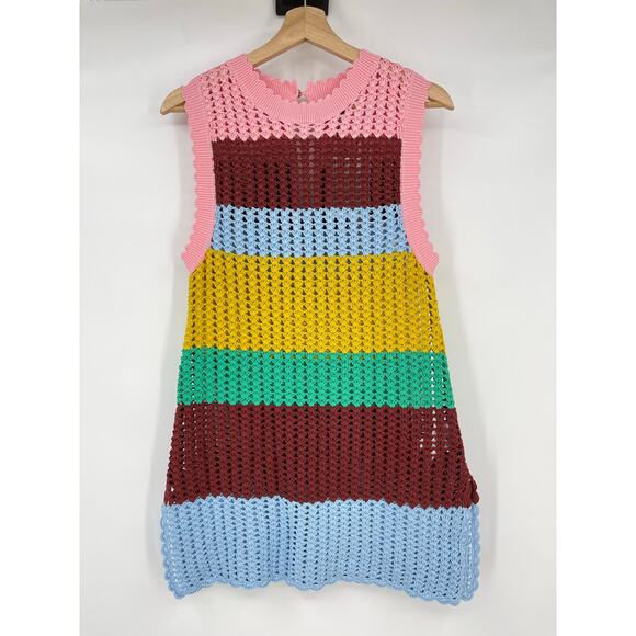 & Other Stories x Sindiso Khumalo | NWT Colour-Blocked Hand-Crocheted Top M - Picture 2 of 12